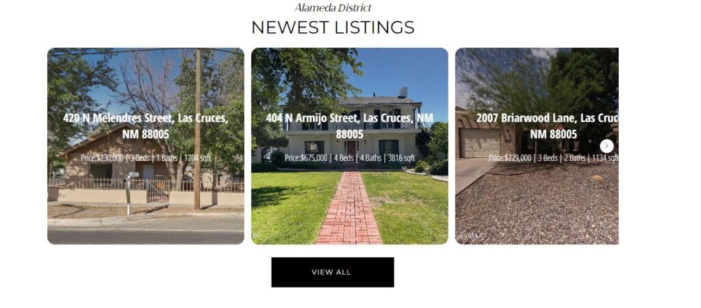 The Next Las Cruces aimed to enhance their website’s functionality by offering seamless property search and detailed listing views to their visitors. Frozen Fish Development stepped in to provide an elegant solution, leveraging the power of Wix to integrate advanced real estate widgets.